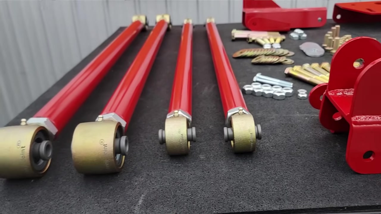 Close-up of the Core 4x4 Crawl Series arms showing Johnny Joints and 5/16-inch wall DOM tubing
