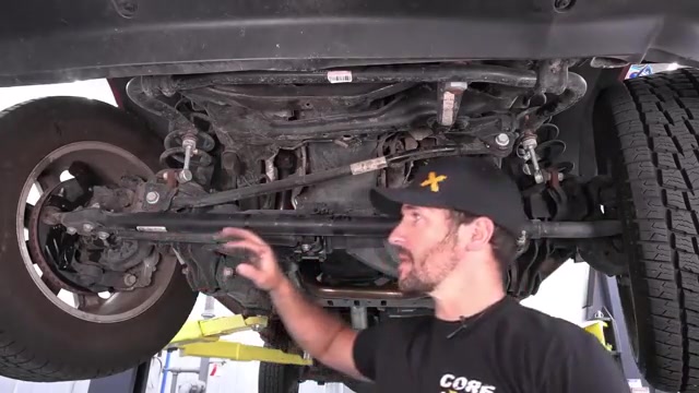 Measuring the factory drag link center to center on a Ram 2500