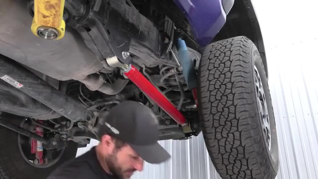Torquing the Core 4x4 control arm jam nuts on the 2024 Toyota Tacoma using a crows foot and torque wrench