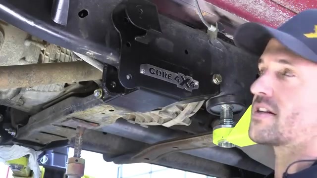 Core 4x4 long arm bracket bolted to the Ram 3500 frame showing CORE 4X4 branding