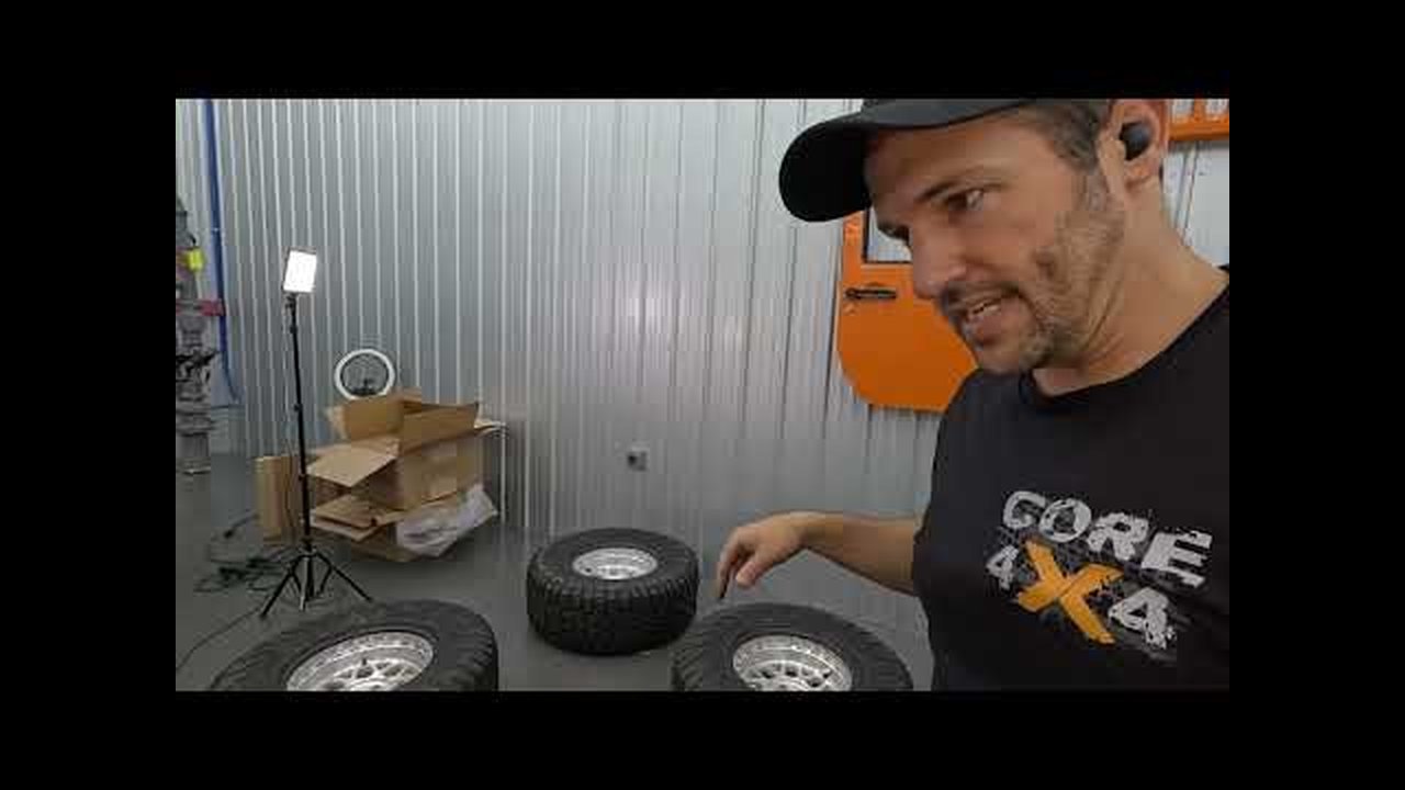 Beadlock wheel and tire mounting process on the Core 4x4 LJ Wrangler build