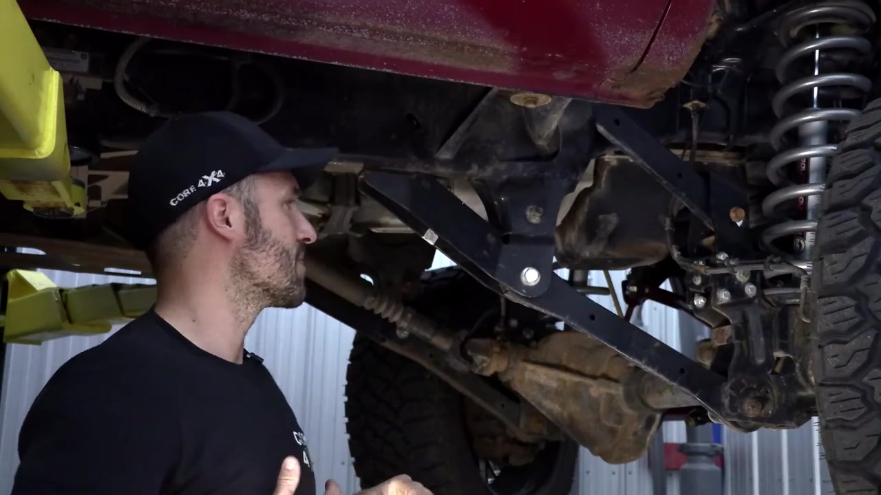 Spence working on the long arm kit details, showing the DOM tubing and Johnny Joint construction