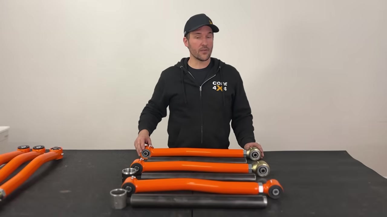 Spence discussing tube wall thickness and manufacturing details of the Trail and Track Series arms