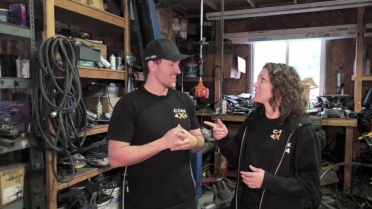 Inside the original 200 square foot backyard shop where Core 4x4 was founded