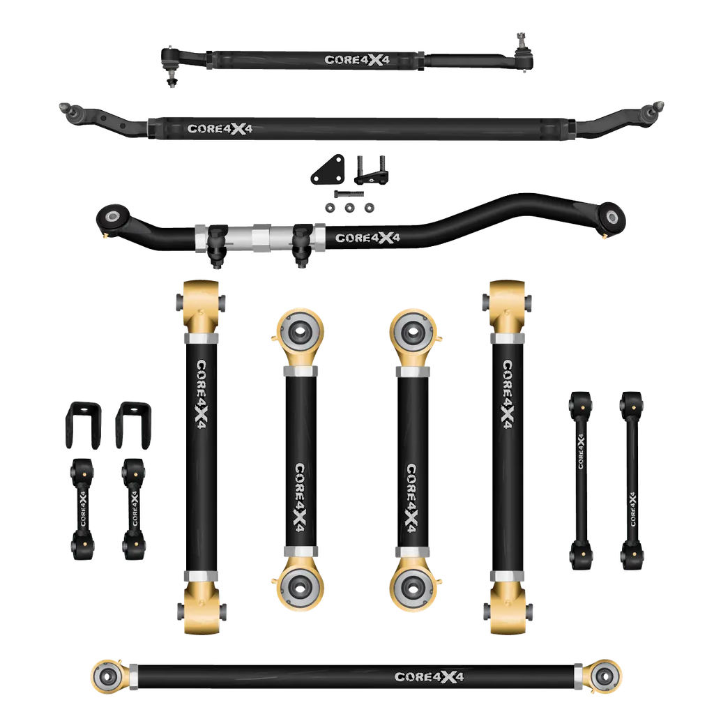 Ram 2500 14-24 12pc Adjustable Control Arms, End Links, Track Bars, Steering Kit