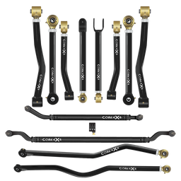 Jeep Wrangler JK / JKU 07-18 12pc Camp Series Adjustable Control Arm, Track Bar, Steering Kit
