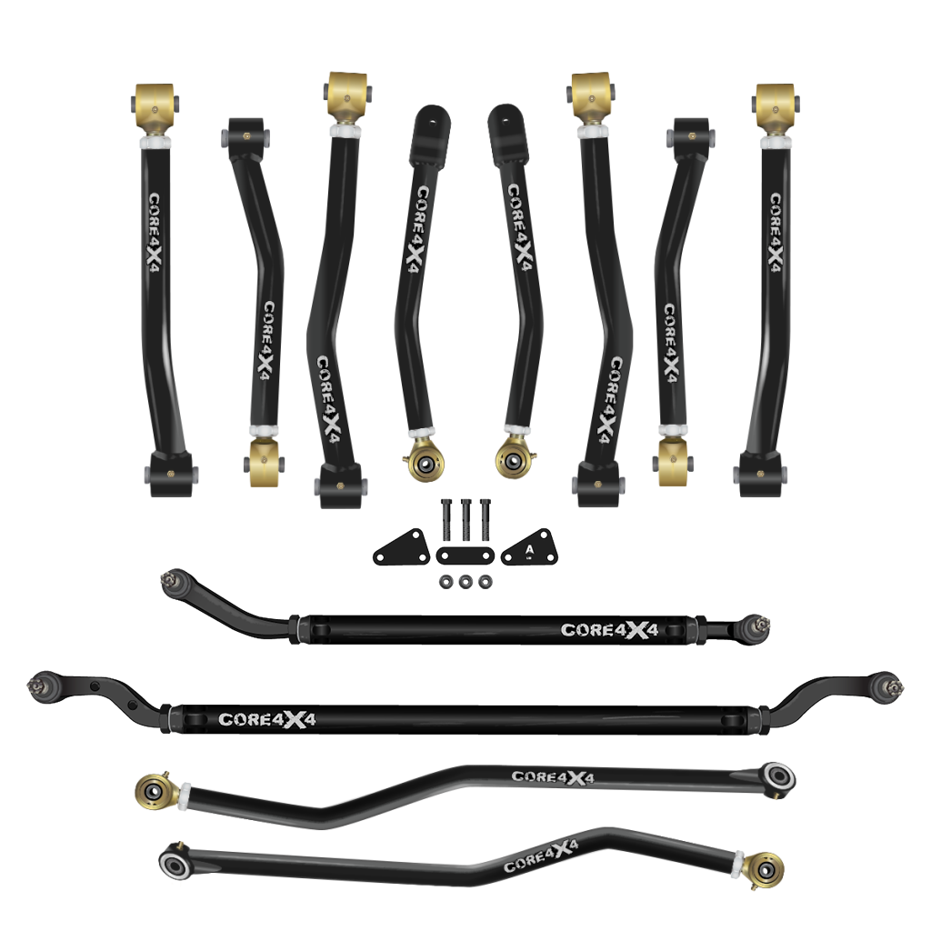Jeep Wrangler JL / JLU 18+ 12pc Crawl Series Adjustable Control Arm, Track Bar, Steering Kit