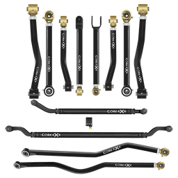 Jeep Wrangler JK / JKU 07-18 12pc Crawl Series Adjustable Control Arm, Track Bar, Steering Kit