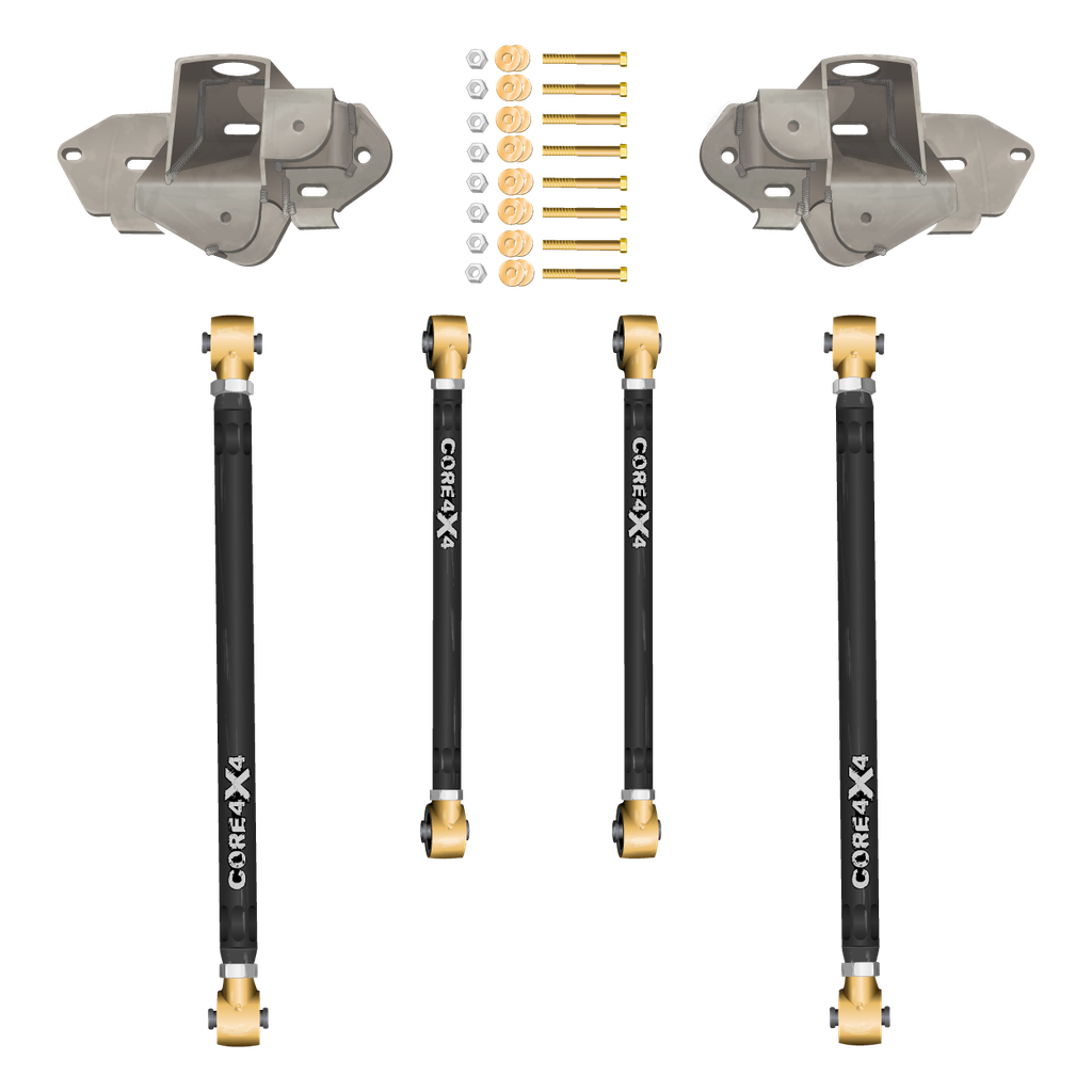 Jeep Wrangler JL / JLU 18+ 6pc Rear Adjustable Heavy-Duty Kit Long Arm Upgrade Kit