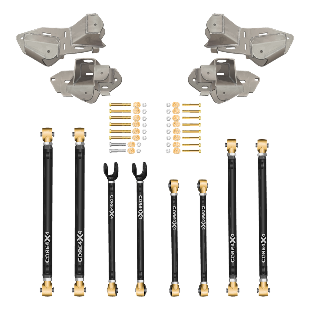 Jeep Wrangler JL / JLU 18+ 12pc Heavy-Duty Adjustable Long Arm Upgrade Kit