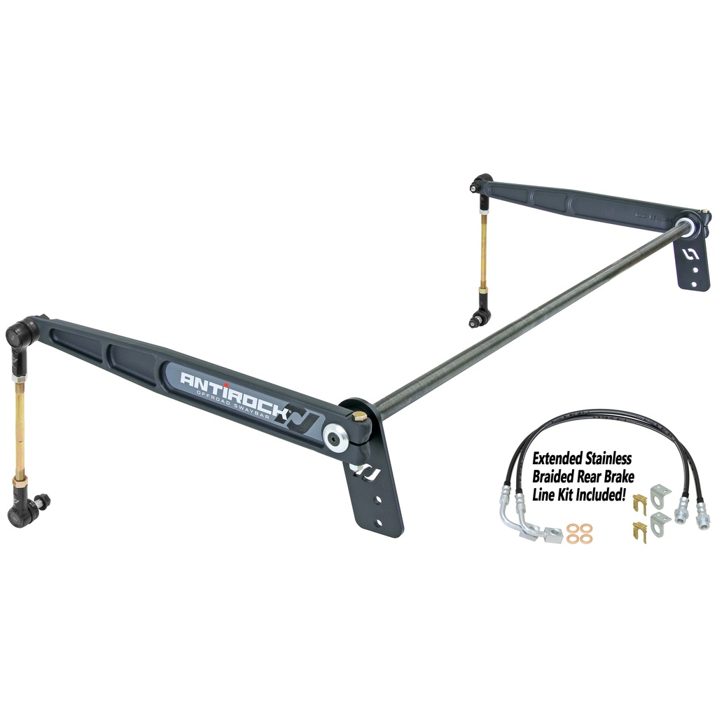 Antirock Sway Bar Kit, JK 2D Rear, Bolt-On, Forged Arms,