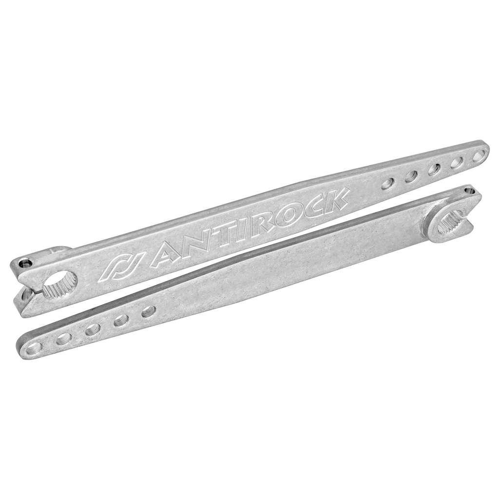 Antirock Aluminum Sway Bar Arms, 18 in. Long, Machined for TJ Front, Pair