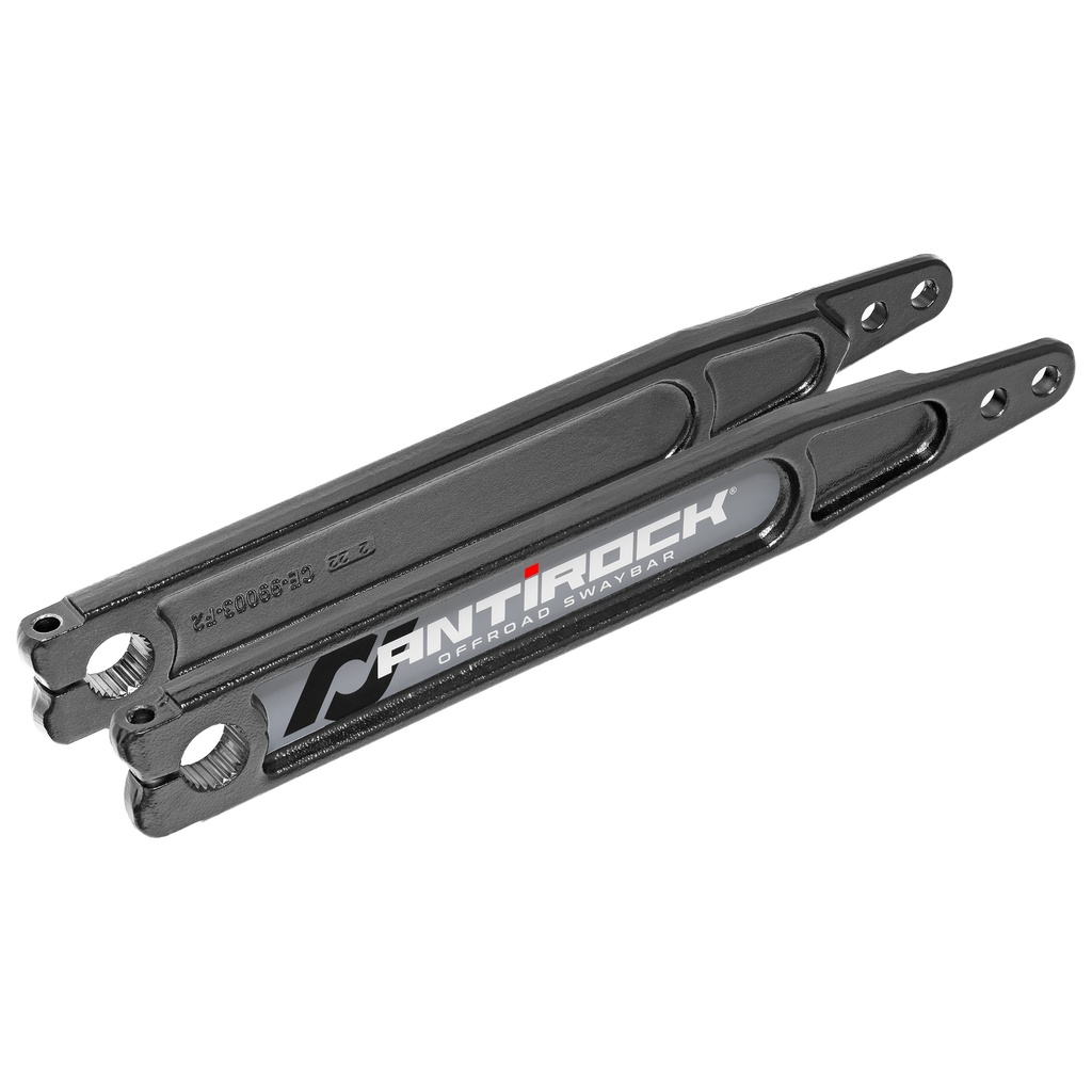Antirock Forged Chromoly Sway Bar Arms, 17 in. Long x 25 spline, Incl. Stickers, Pair