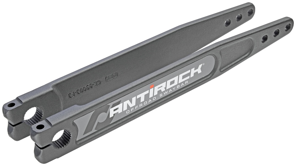 Antirock Forged Chromoly Sway Bar Arms, 18 in. Long C-C, Incl. Stickers, Pair