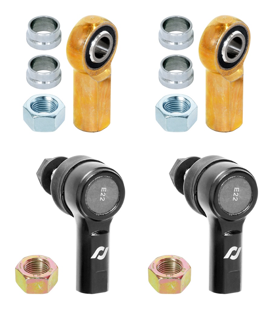 RockJock Adjustable Sway Bar End Link Rod End Pack for JT Rear, Sealed Style