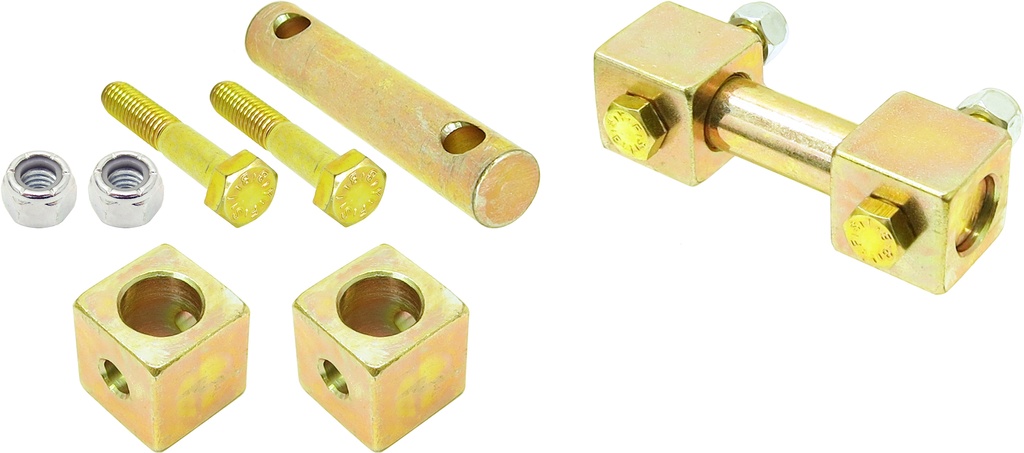 Shock Bar Pin Eliminator Kit, TJ/LJ/XJ/MJ Front, Pair