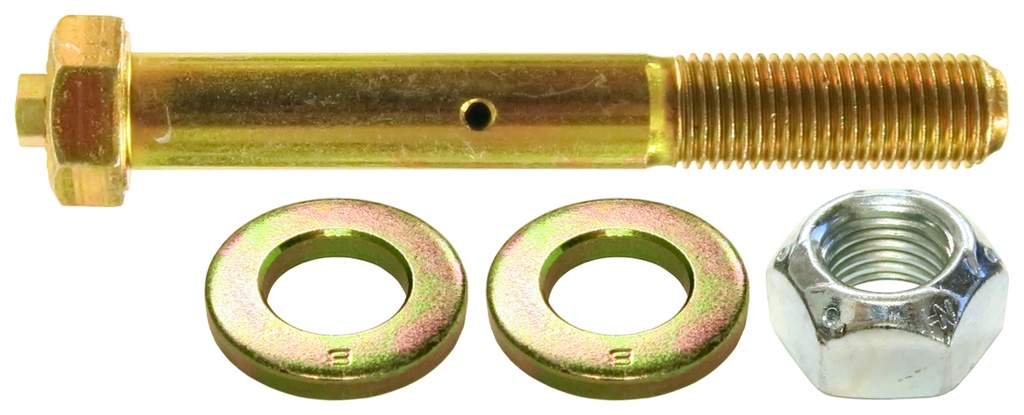 RockJock Greaseable Bolt w/Hardware, 7/16 in. Thread X 3 1/4 in. Long, Flat Zerk Fitting