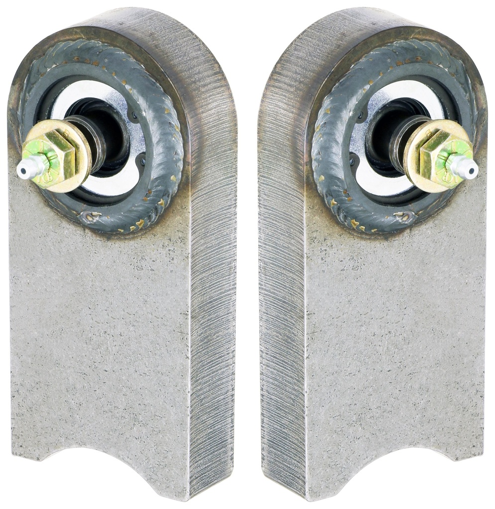 Johnny Joint Kit, TJ/LJ/XJ/MJ Front End Housing, 2WD Beam Only, Greasable 7/16 in. Thru Bolts, Reqs. Welding