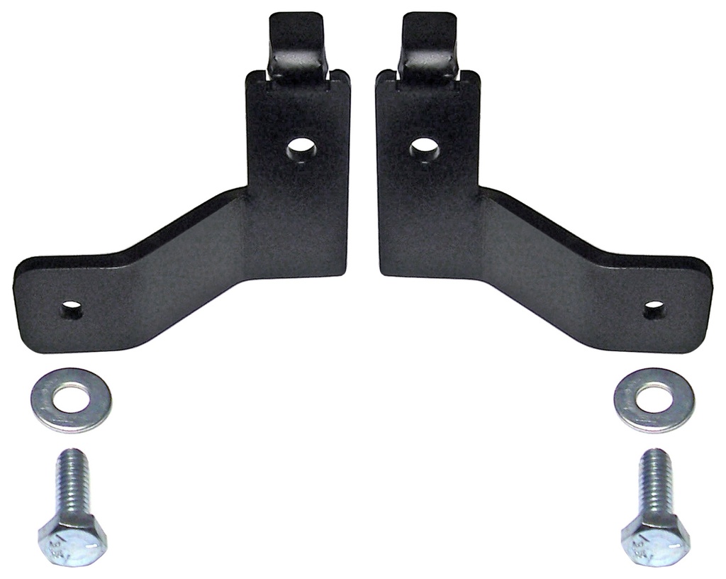 RockJock Brake Line Relocation Bracket Kit, JK Front