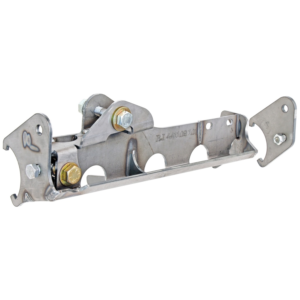 RockJock Currectlync JL/JT High Steer Front Trac Bar Relocation and Ram Assist Steering Mount Axle Bracket