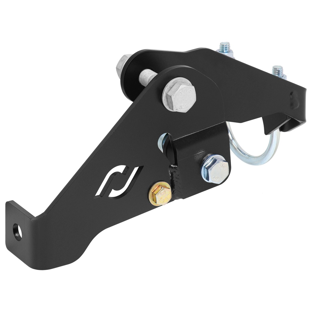 RockJock Currectlync JK High Steer Front Trac Bar Relocation and Steering Stabilizer Shock Mount Axle Bracket for use with JL/JT Trac Bar