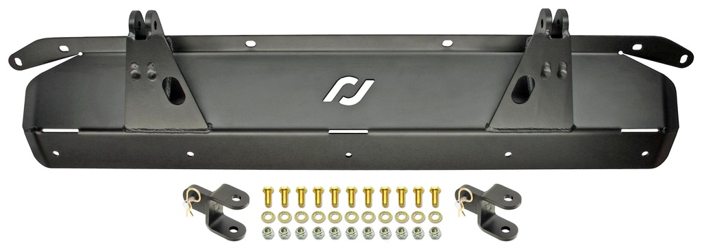 RockJock Tow Bar Mounting Kit, JK Front, Bolt-On, Incl. Mounting Plate, Tow Bar Attaching Forks, Hardware, For Use w/ Common Tow Bars
