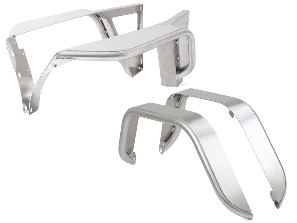 GenRight TJ/LJ 4" Flare Front+Rear Fender Package - Aluminum
