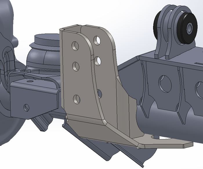 Raised Tracbar Bracket For TJ/XJ D30 Front Axle Artec Industries