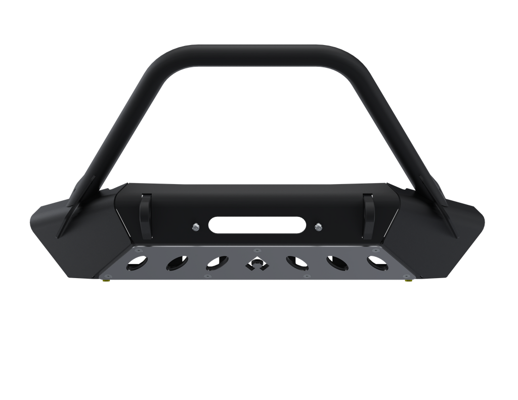 JK JL JT ARTEC HIGH CLEARANCE FRONT BUMPER with HOOP Black Powdercoat