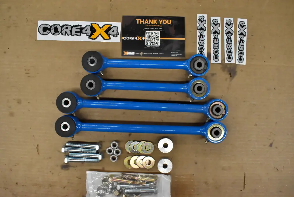 JK/JKU/JL/JLU Camp Series End Link Set for 4.5" Lift Custom Color *Blemished*