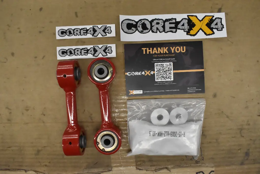 JK/JKU/JL/JLU/JT Crawl Series Front End Links For Stock Height w/Hardware *Blemished*