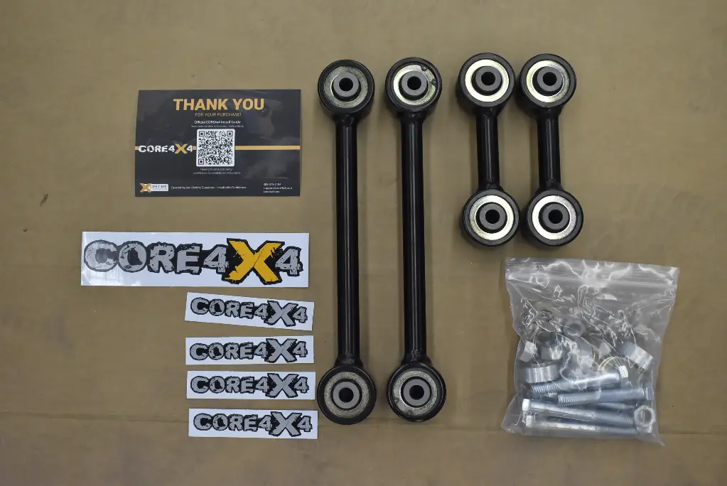 JT Crawl Series Front & Rear End Links Stock Height w/Hardware *Blemished*