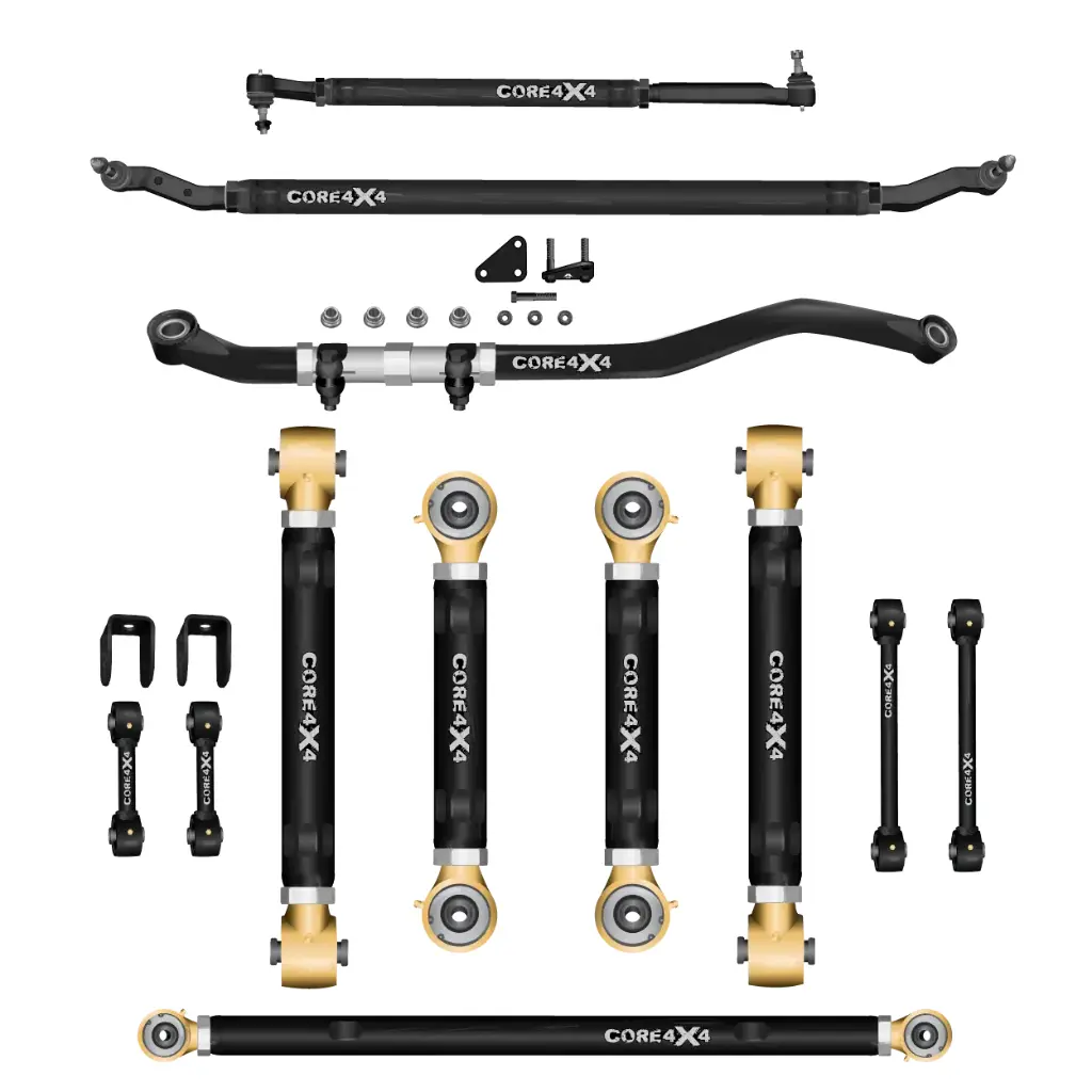 Ram 2500 14-24 12pc Adjustable Control Arms, End Links, Track Bars, Steering Kit