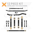 Ram 2500 14-24 12pc Adjustable Control Arms, End Links, Track Bars, Steering Kit