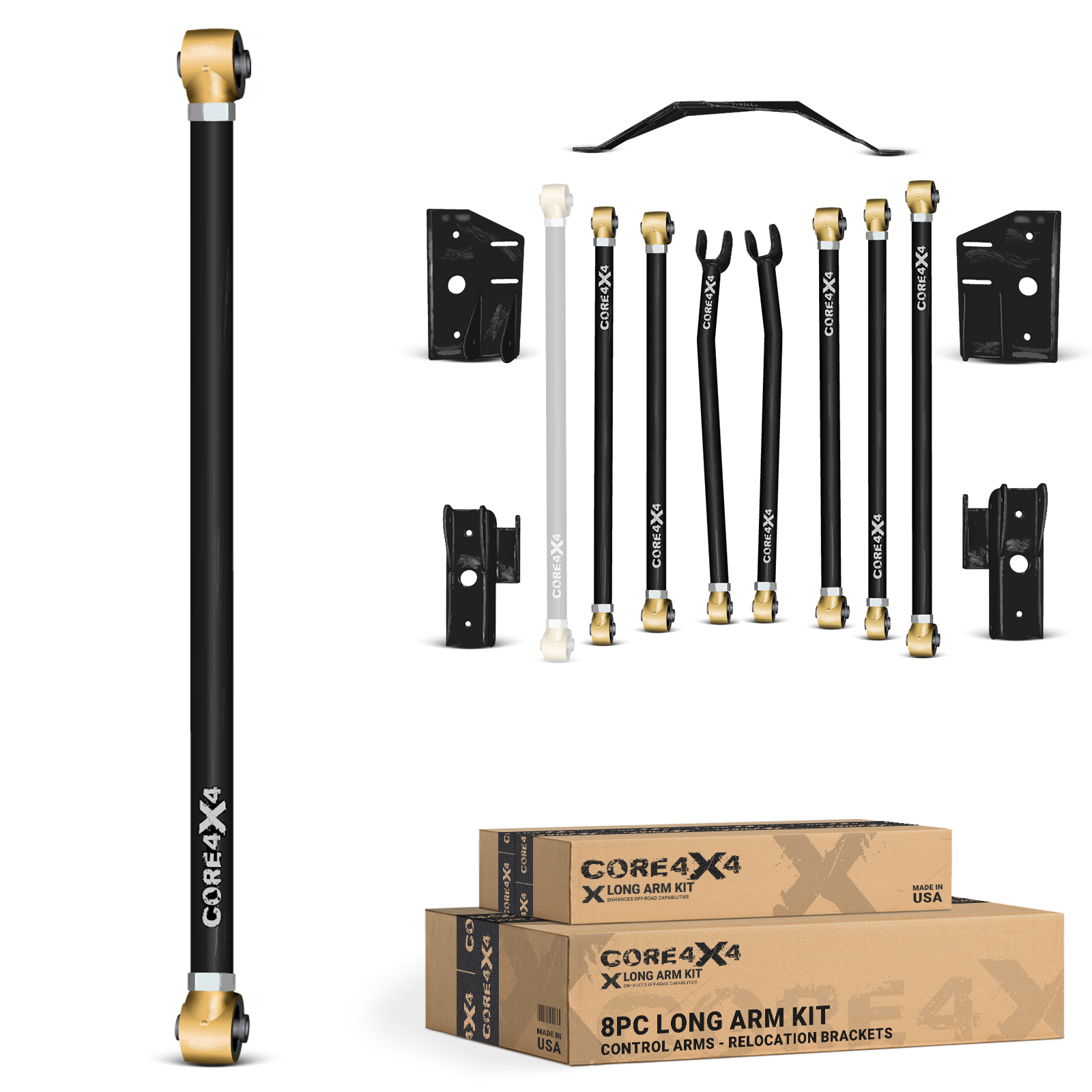 Jeep Grand Cherokee ZJ 93-98 13pc Heavy-Duty Complete Adjustable Long Arm Upgrade Kit