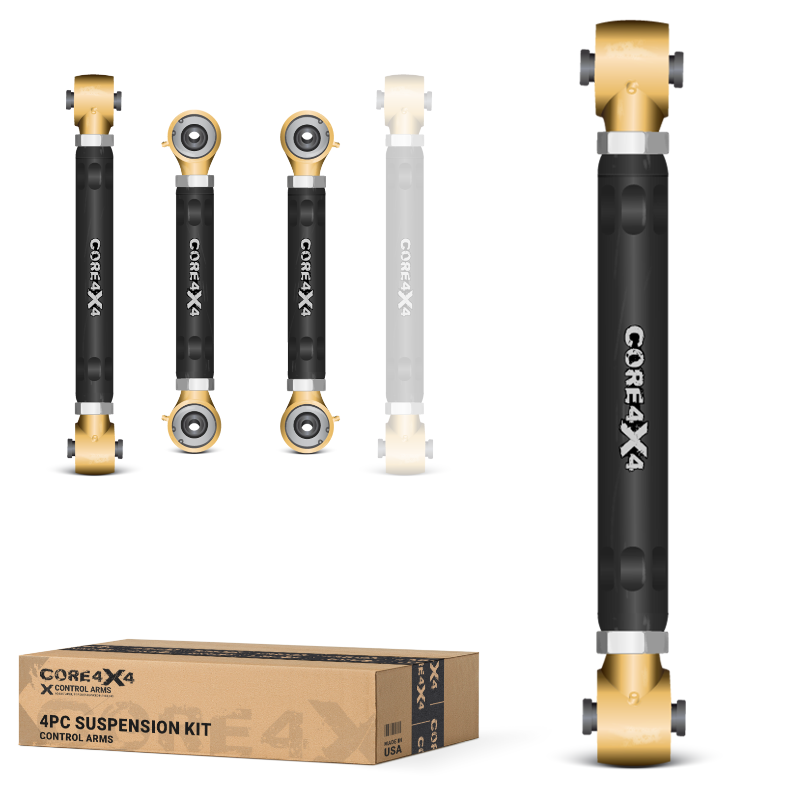Ram 2500 14-24 4pc Rear Adjustable Control Arms Kit