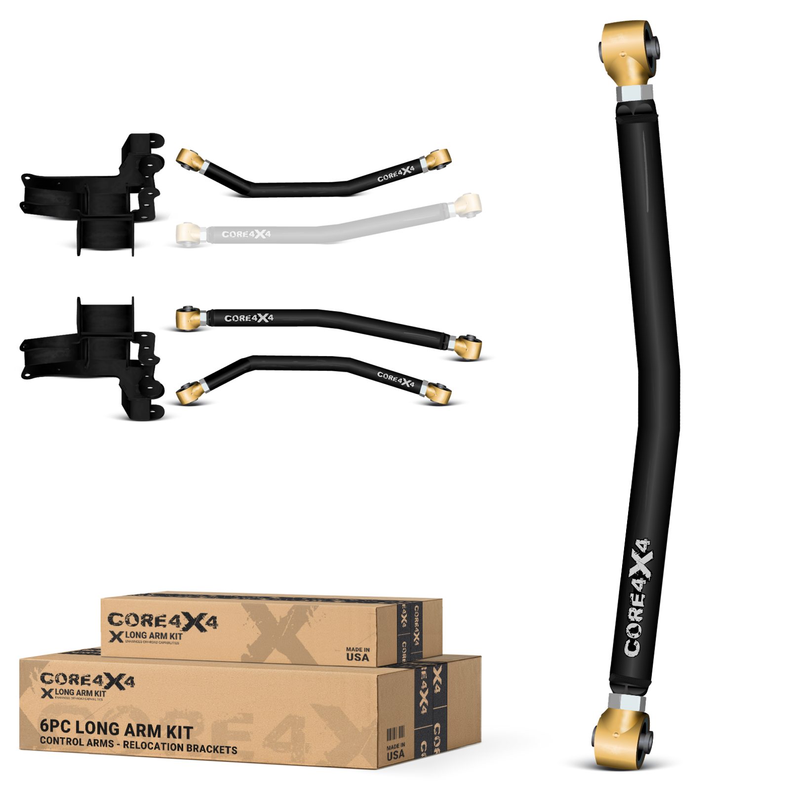 Dodge Ram 3500 03-07 6pc Heavy-Duty Adjustable Long Arm Upgrade Kit