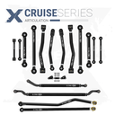 Jeep Gladiator JT 20+ 16pc Cruise Series Adjustable Control Arm, Track Bar, End Link Kit