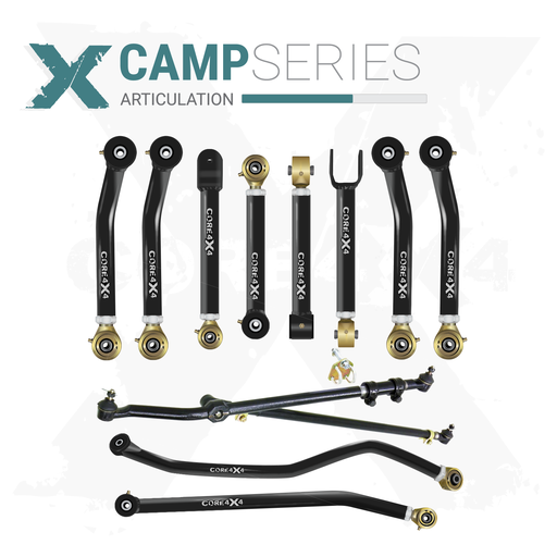 [CMP-J-TJLJ-K12] Jeep Wrangler TJ 97-06 LJ 04-06 12pc Camp Series Adjustable Control Arm, Track Bar, Steering Kit