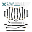 Jeep Gladiator JT 20+ 16pc Camp Series Adjustable Control Arm, Track Bar, End Link Kit