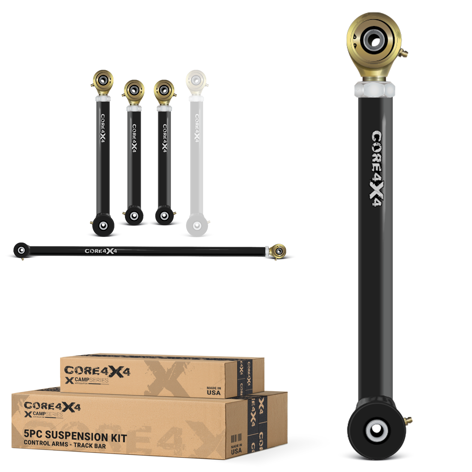 Jeep Grand Cherokee WK 05-10 5pc Camp Series Rear Adjustable Control Arm, Track Bar Kit