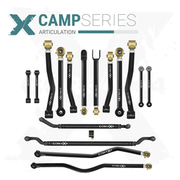 Jeep Wrangler JK / JKU 07-18 16pc Camp Series Adjustable Control Arm, Track Bar, Steering, End Link Kit