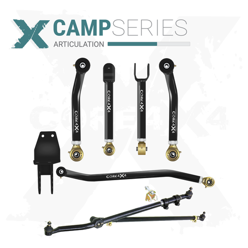 [CMP-J-XJ-K6] Jeep Cherokee XJ 84-01 MJ 86-92 6pc Camp Series Adjustable Control Arms, Track Bar, Steering Kit
