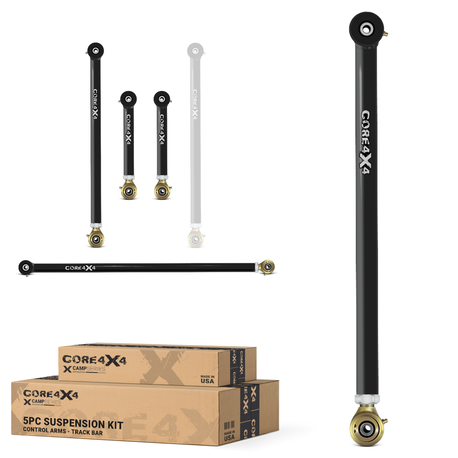 Toyota 4Runner 03-24 5pc Camp Series Rear Adjustable Control Arm, Track Bar Kit