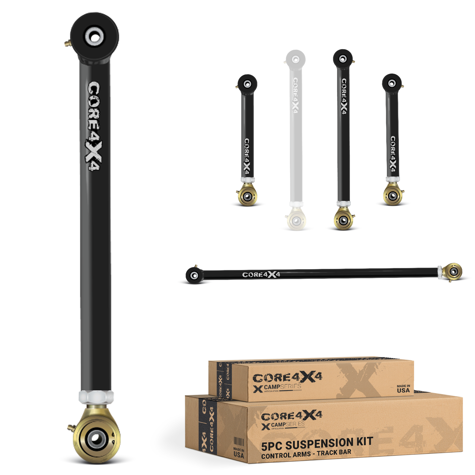 Toyota 4Runner 96-02 5pc Camp Series Rear Adjustable Control Arm, Track Bar Kit