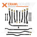 Jeep Wrangler JK / JKU 07-18 16pc Crawl Series Adjustable Control Arm, Track Bar, Steering, End Link Kit
