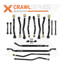 Jeep Wrangler JL / JLU 18+ 16pc Crawl Series Adjustable Control Arm, Track Bar, Steering, End Link Kit