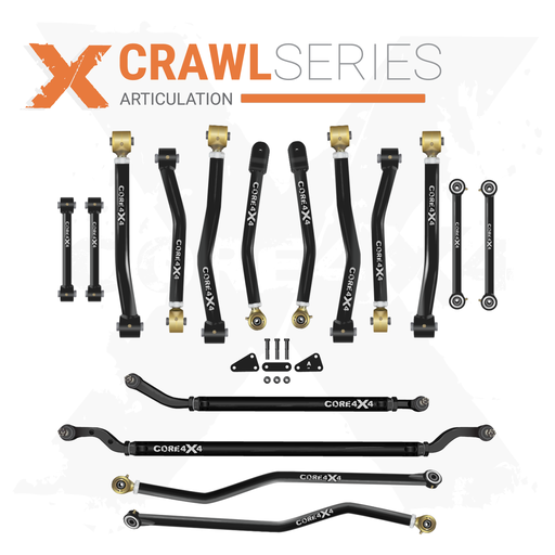 [CRL-J-JL-K16] Jeep Wrangler JL / JLU 18+ 16pc Crawl Series Adjustable Control Arm, Track Bar, Steering, End Link Kit