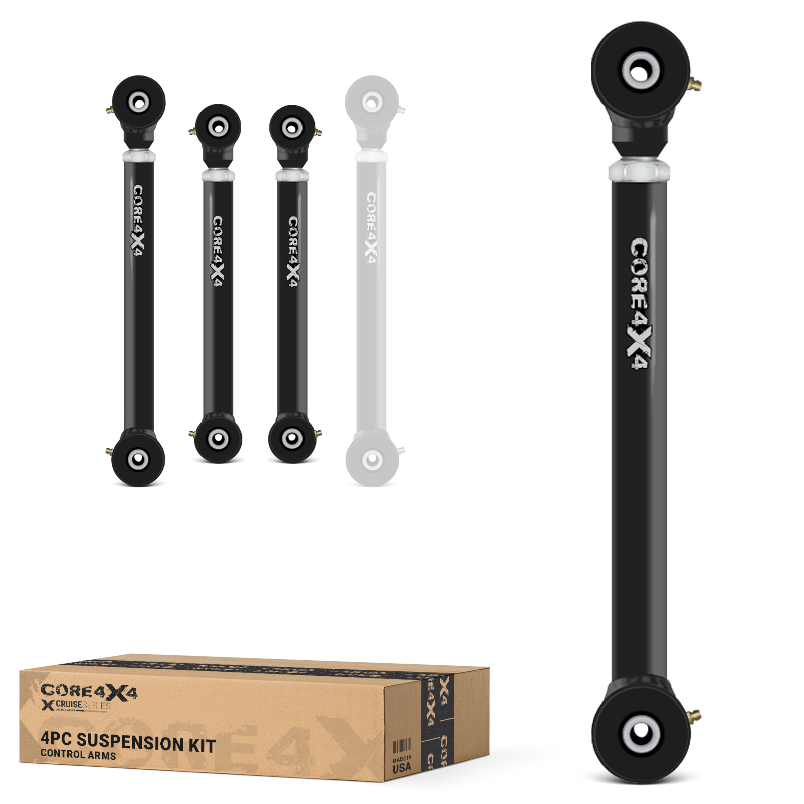 Jeep Grand Cherokee WK 05-10 4pc Cruise Series Rear Adjustable Control Arm Kit