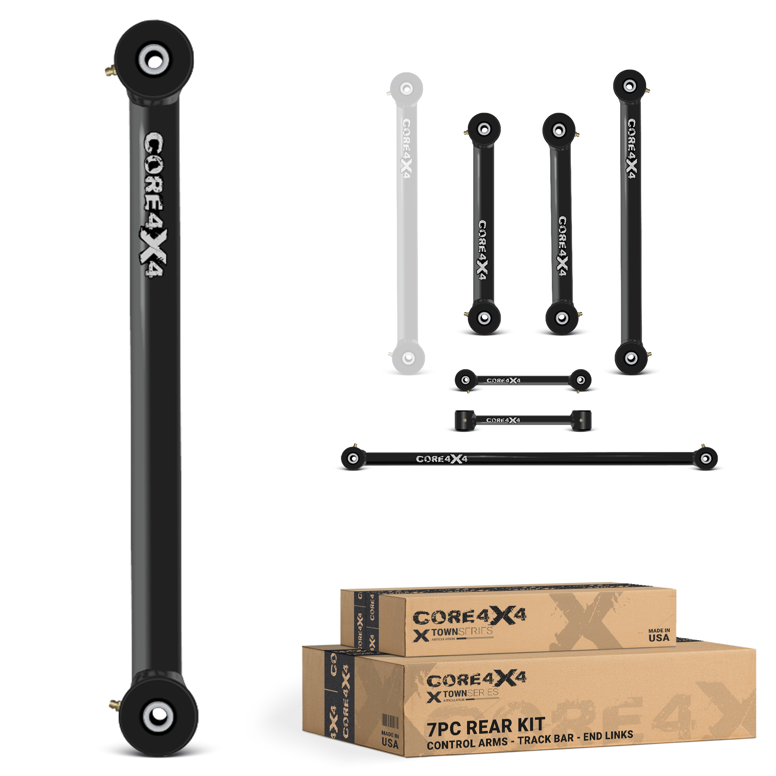 Ram 1500 09+ 7pc Town Series Rear Fixed Length Control Arm, Panhard/Track Bar Kit